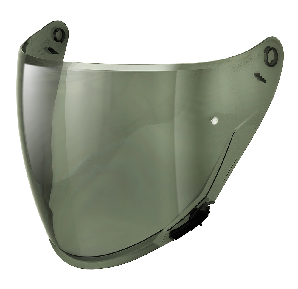 Smoke Visor by Gracshaw Open Face Helmet